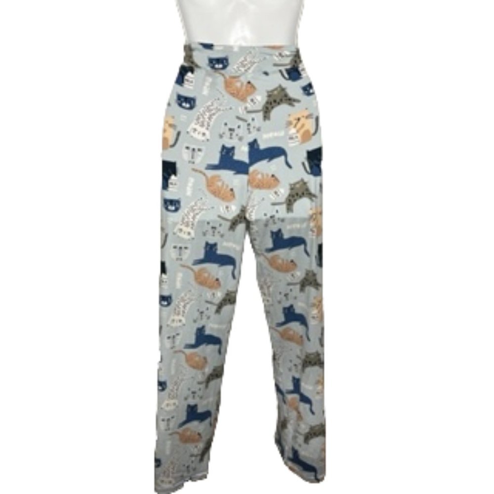 AMANDA BLU Cat Print Lounge P'Jama  Rama Pants Size XL NWT - Picture 2 of 11